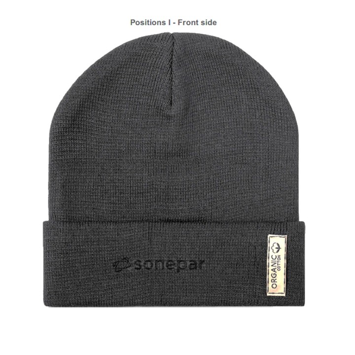 Organic cotton beanie — Sonepar logo