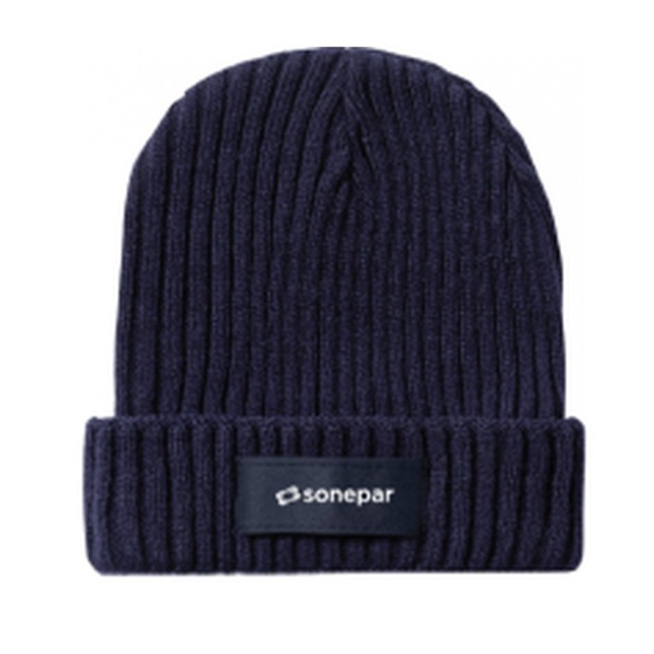 Bonnet coton bio logo Sonepar